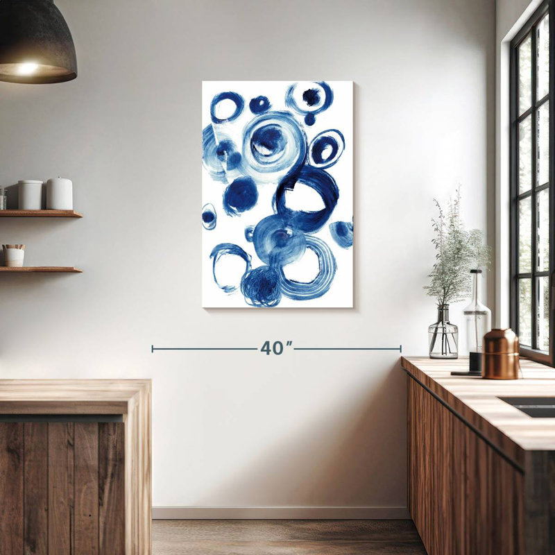 Étude du cercle bleu Avery IV, H 36 po x l 24 po