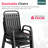 4-Person Patio Dining Set, Stackable Chairs And Square Steel Table With Umbrella Hole