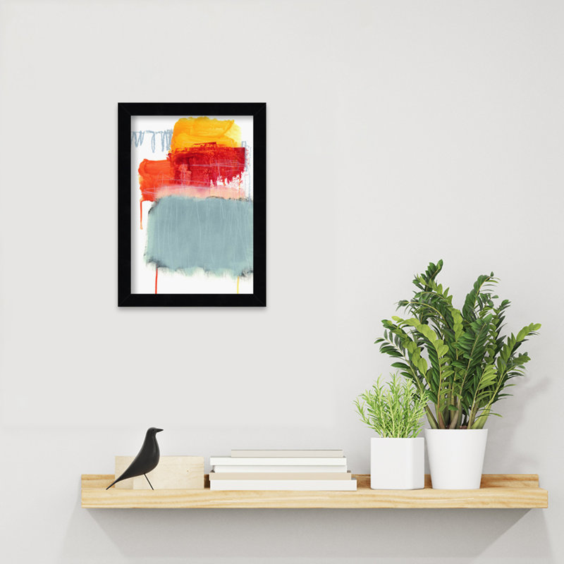 «Pike Layered Color» par Iris Lehnhardt, reproduction d'art encadrée sur bois, Noir, H 13 po x l 10 po