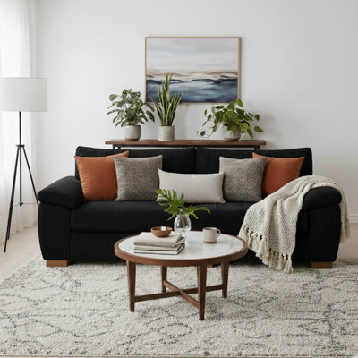 3 Seater Corduroy Sofa