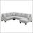 Upholstered U-Shaped Sectional Right Hand Facing-360236581