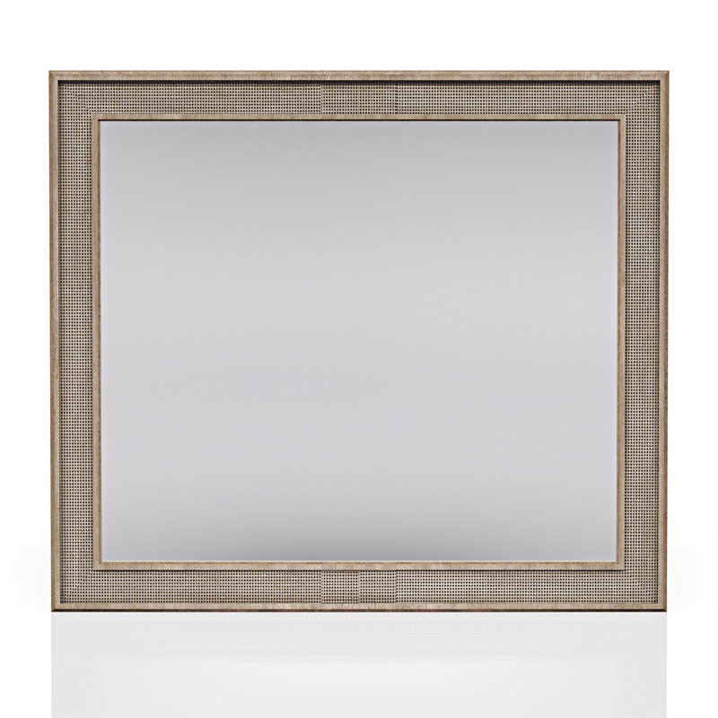 Miroir rectangulaire en bois