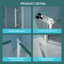 32"W X 72"H Shower Door With Tempered Glass, Brushed Nickel - Long-Term Durability, Adjustable Fitment, Bathroom Transformation Finish Long-Lasting Space Concept, Stylish
