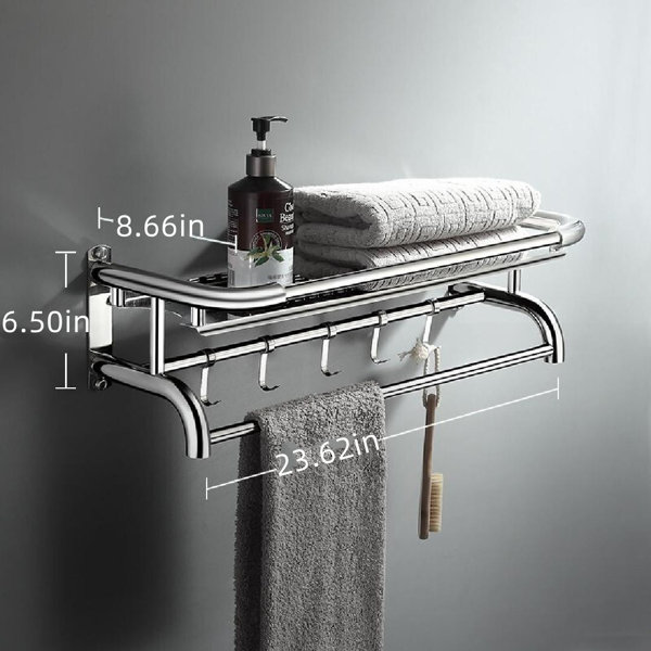 Rebrilliant Kosel Adhesive Stainless Steel Shower Caddy