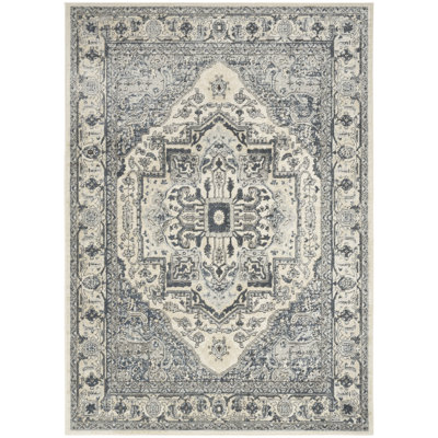 Graelyn Ivory Navy Vintage Indoor Rug
