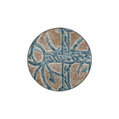 Machine Washable Gray Area Rug GSIX03694