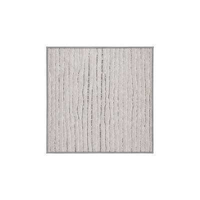 Tapis gris soyeux et moelleux