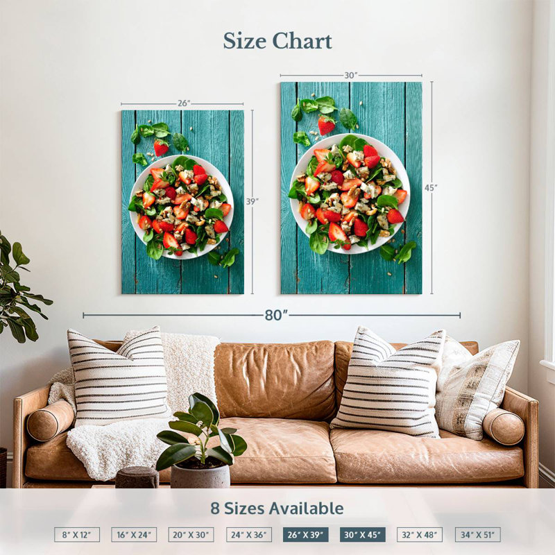 Yarlin Fresh Strawberry Salad, 39" H x 26" W