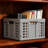 Original German-Made Folding Storage Crate And Collapsible Box Basket With 48 Quart Capacity For Space-Saving Organization