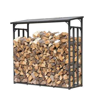 Grover 28 W x 60 D Plastic and Metal Log Store