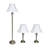Ensemble lampes de table et sur pied 3 pièces