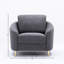 Chaise en lin gris yuina