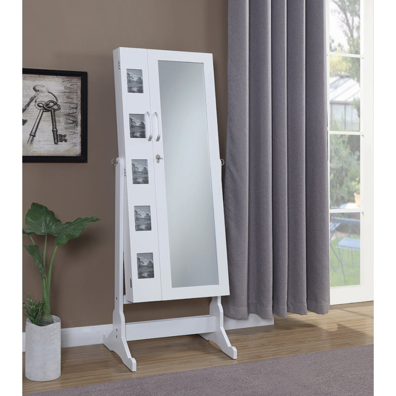 Armoire à bijoux avec miroir