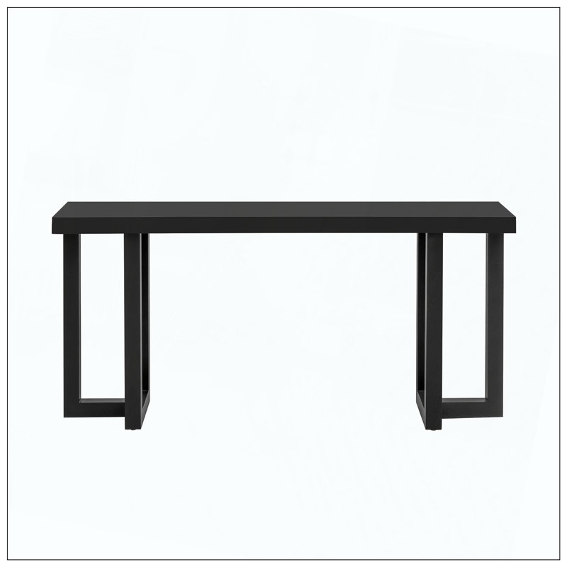 Console géométrique avec pieds en pin massif