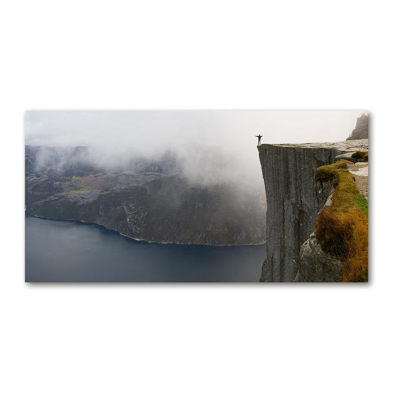 Norwegian Cliff - No Frame Print on Canvas