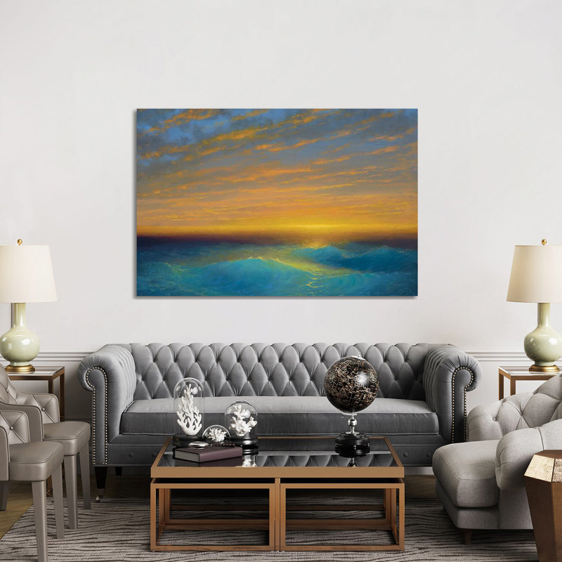Breaking Sun after the Storm Florida 1 Piece Wrapped Canvas Painting, 152.5 cm H x 101.5 cm W