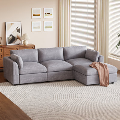Dalene Upholstered L-Shaped Sectional Reversible