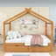 Lit plateforme House avec deux tiroirs-1589952063