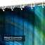 Rideau de douche rayé abstrait vert turquoise noir avec 12 crochets-207309217