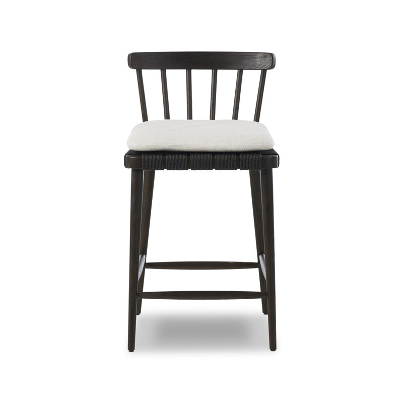 Kershaw Upholstered Stool with Solid Wood Frame