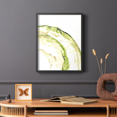 Reproduction encadrée Lichen Halo VI - bois massif