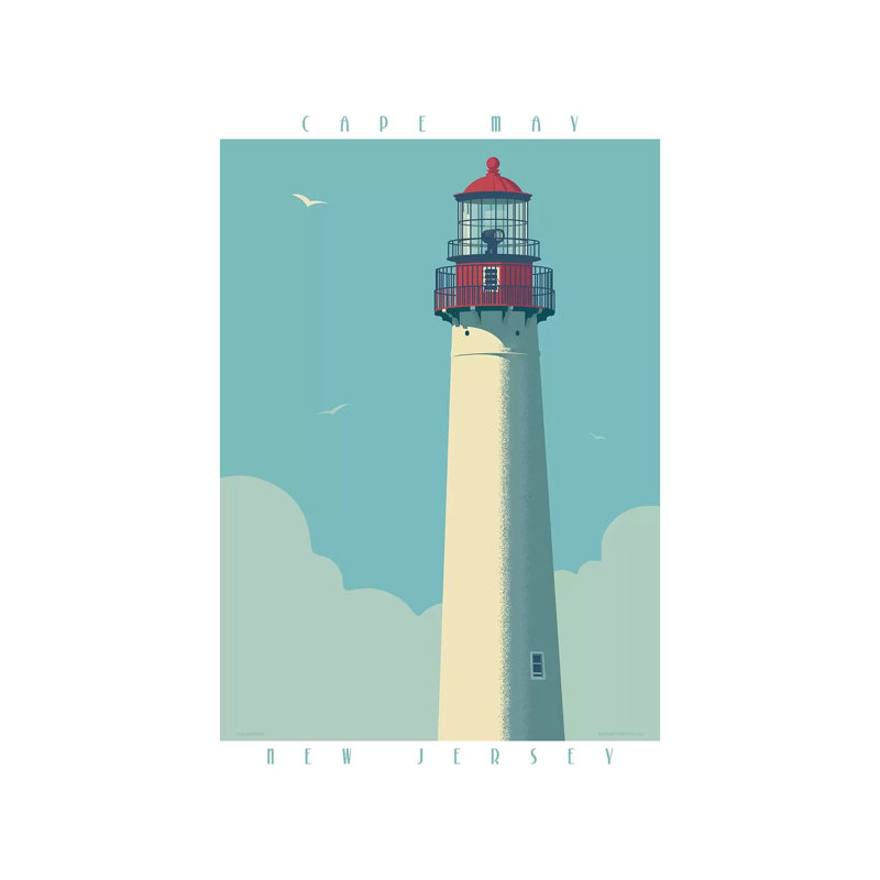 «Cape May L Phare Travel» par Jim Zahniser, impression sur toile tendue, H 60 po x l 40po x P 1,5 po