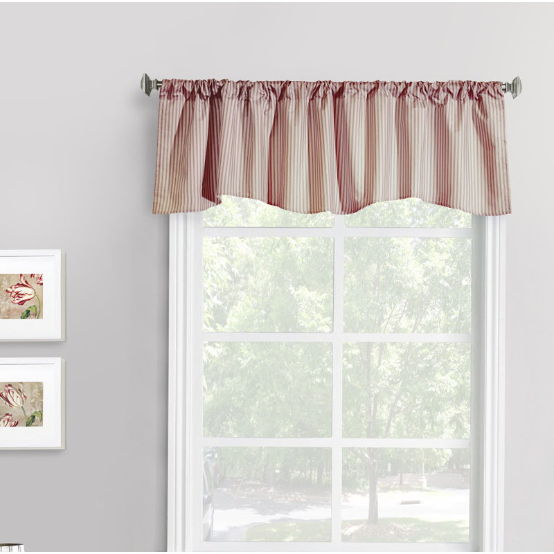 Teri 60" Window Valance, Burgundy