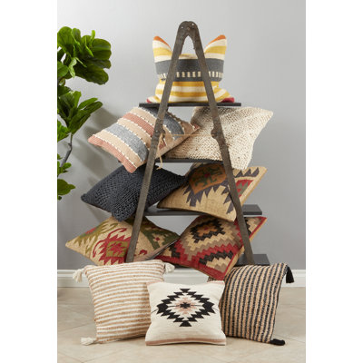 Aziza Collection Tassels Cotton Throw Pillow