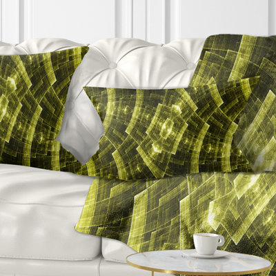 Flower Grid - coussin à imprimé abstrait