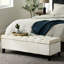 Bouton, couture de diamant, beige, rangement, design contemporain, fermeture à couvercle souple, pieds amovibles, rangement, sièges dans le vestibule, assemblage inclus, surpiqûres, coussins et couvertures nécessaires-130722673