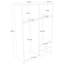 Armoire moderne avec finition en pin atlantique, 47,2 po x 70,9 po x 17,7 po | 100% panneau de particules enduit de mélamine, épaisseur: 0,7 pouce | Solution de rangement élégante et fonctionnelle, facile à assembler, parfaite pour toute chambre à coucher-113835492