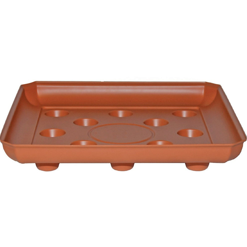 Économiseur de tapis carré, H 1 po x l 16 po x P 16 po, Terracotta