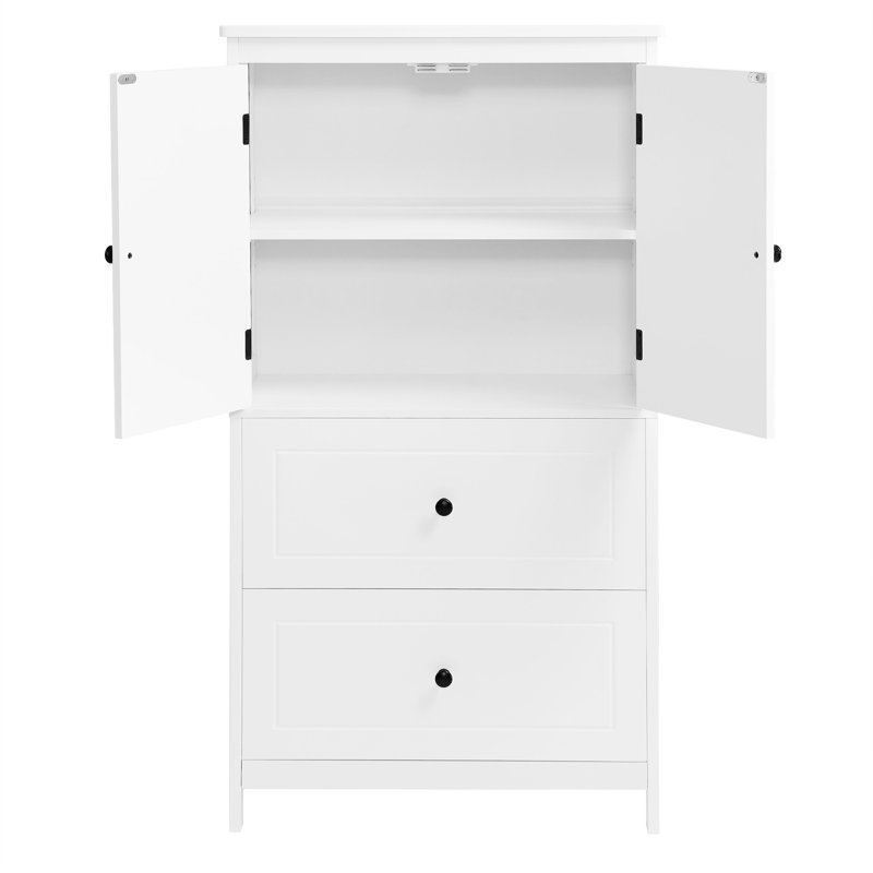 Bathroom Storage Cabinet, White