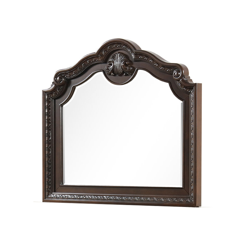 Miroir de style traditionnel avec cadre en bois