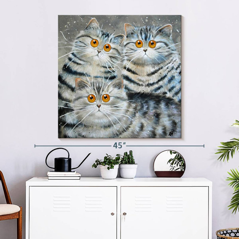 Brampt Saphy Oakley And Oscar, 33" H x 33" W