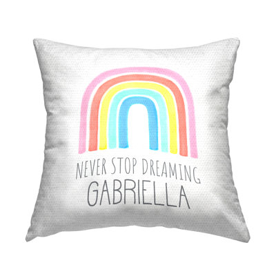 Coussin Pastel Never Stop Dreaming