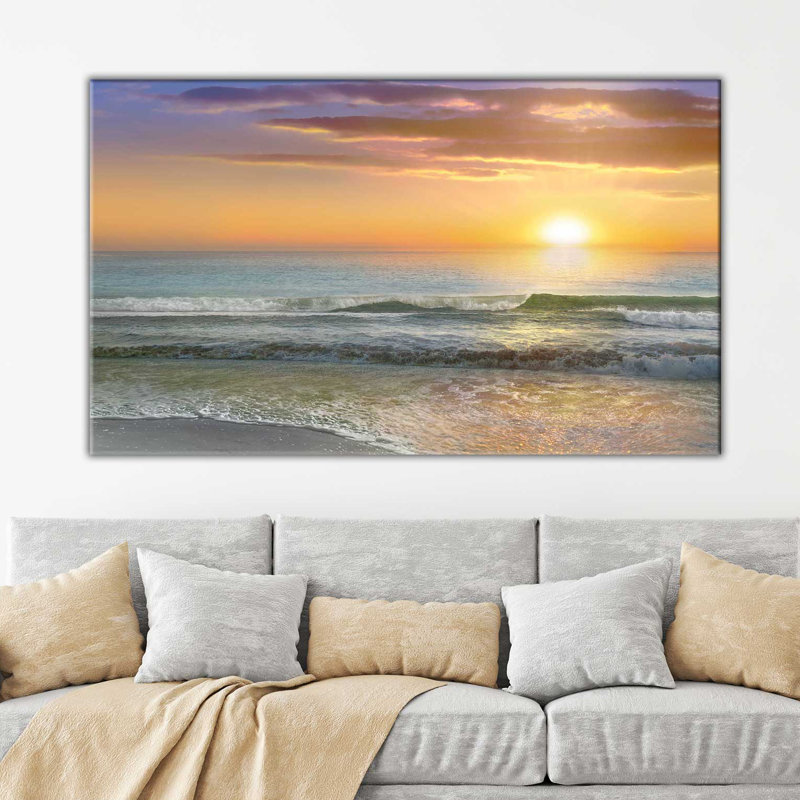 «Dawn Rays», reproduction de photo, H 36 po x l 60 po x P 1,5 po, Toile tendue
