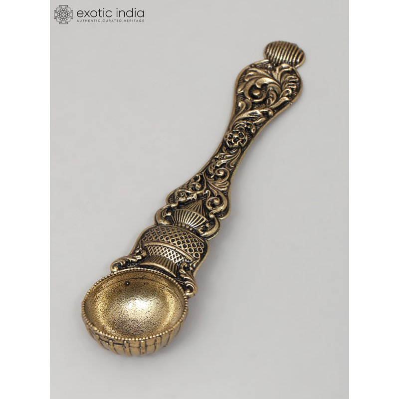 5 Inch Superfine Ritual Spoon in Brass