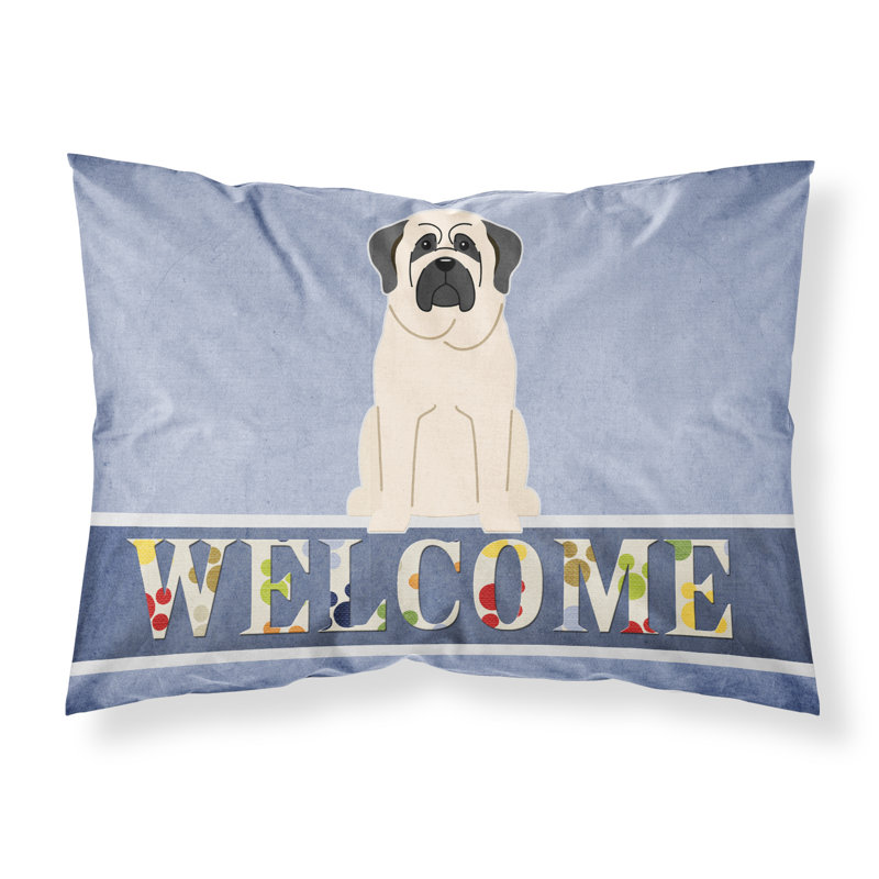 Taie d’oreiller welcome, Mastiff blanc