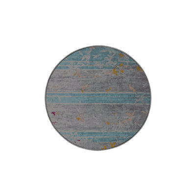 Machine Washable Gray Area Rug