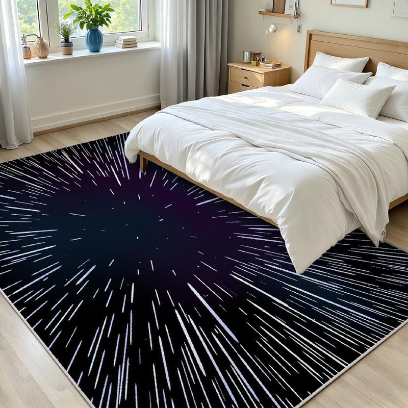 Tapis d'intérieur transparent Clear Star, Rectangle 71 po x 98 po