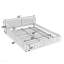 Queen Size Upholstered Design Bed Frame With Chenille Fabric With Pleated Design,Grounded Queen Size Platform Bed Frame With Headboard And Solid Frame. With No Box Spring Needed Feature-Grey-1723017180