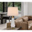 Lampe de table en verre