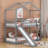 Bunk Bed with Roof, Slide and Ladder-93530029