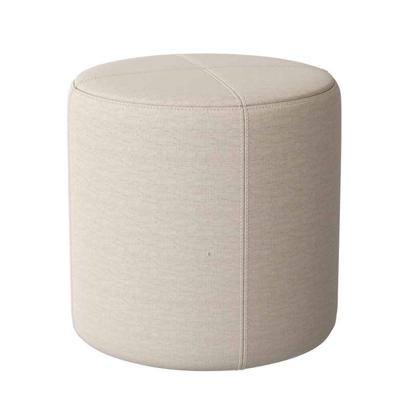 Porthleven Upholstered Ottoman, Haven Ivory