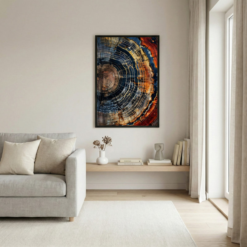 «Tree Ring», ensemble de 1 reproduction d'art sur toile tendue sur toile, H 30 po x l 20 po