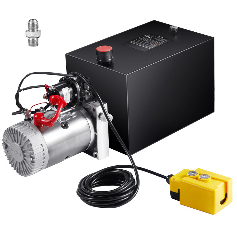 Pompe hydraulique, unité de puissance hydraulique de 20 pintes, pompe de remorque à simple effet, débit de 0,91 gal / min