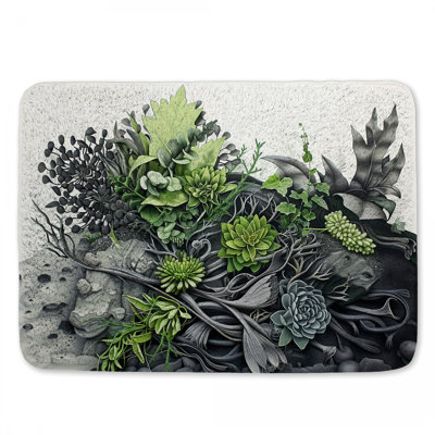 Tapis de bain Succulents Floral