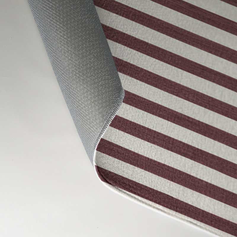Tapis intérieur / extérieur beige HorizontalStripes, Rectangle 5 pi x 7 pi