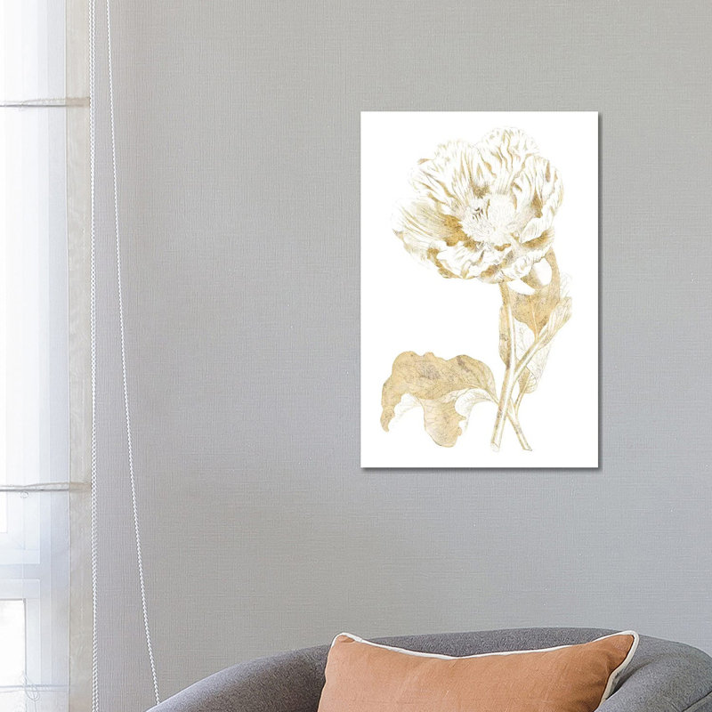 Gilded Botanical VII by Wild Apple Portfolio - Wrapped Canvas Painting, 66.04 cm H x 45.72 cm W x 3.175 cm D